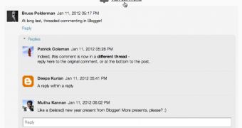 Threaded comments on Blogger