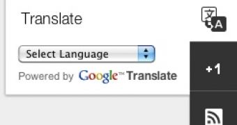 The new Translate Blogger gadget
