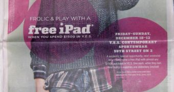 Bloomingdale's free iPad offer