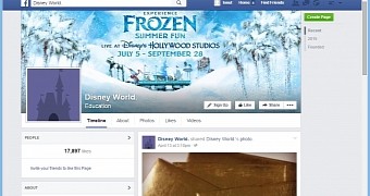 Fake Disney World Facebook page