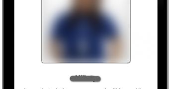 Apple Store application to push photo of actual staffer-to-meet (blurred to protect the identity of the respective employee)