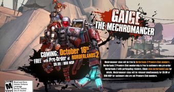 The Mechromancer is the first big DLC for Borderlands 2