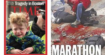 Newspaper and magazine covers reflect the tragedy left behind by the Boston Marathon bombings