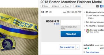 Boston Marathon medal is auctioned off on eBay