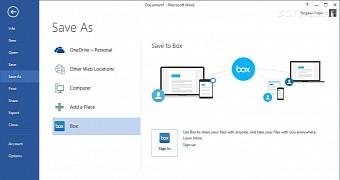 Box is now directly integrated into Office 365