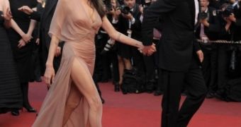 Angelina Jolie and partner Brad Pitt in Cannes for this year’s Film Festival
