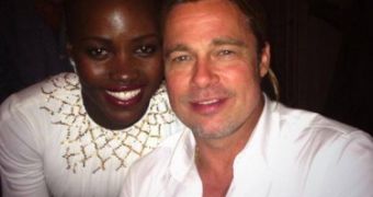 Lupita Nyong’o and Brad Pitt starred together in “12 Years a Slave,” which he produced