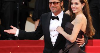 Brad Pitt and Angelina Jolie at the Cannes premiere of “The Tree of Life”