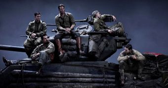 First official photo for WWII drama “Fury” with Brad Pitt and Shia LaBeouf