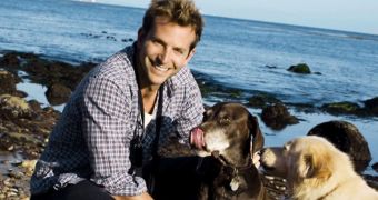 Bradley Cooper Shows Off His Dog on Live TV