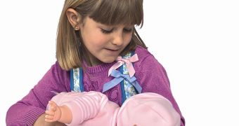 Breastfeeding baby doll is debuted
