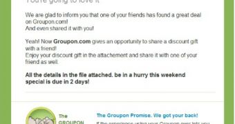 Fake Groupon email