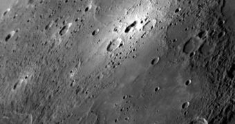 One of MESSENGER's latest images, showing Mercury's mysterious bright spot