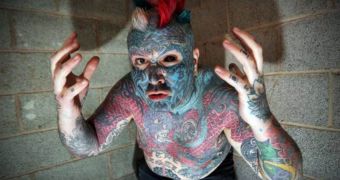 Mathew Whelan has 90% of his body covered with tattoos