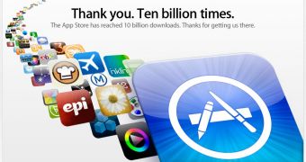 Apple banner for 10 Billion Apps contest