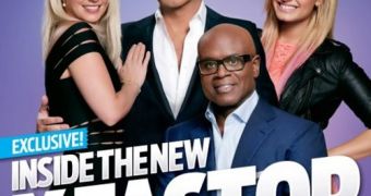 The judges panel for season 2 of X Factor US: Britney Spears, Simon Cowell, Demi Lovato and L.A. Reid