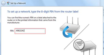 Setting up network using WPS 8-digit PIN