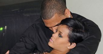 Chris Brown and Rihanna at the beginning of their relationship