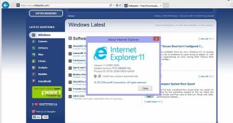 IE11 is the default browser in Windows 8.1