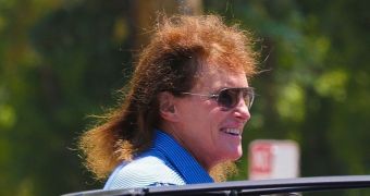 Bruce Jenner desperately clings to the 80s with his new hair style, an orange mullet