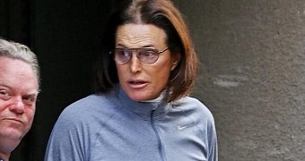 Bruce Jenner emerges from doctor's office after he had his Adam's apple shaved off