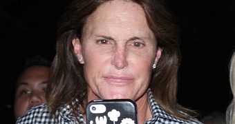 Bruce Jenner is seen here leaving the Elton John concert where he was spotted for the first time with alleged new lover Ronda Kamihira