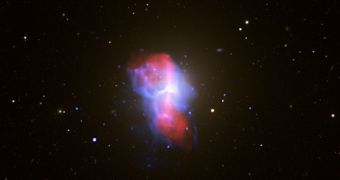 M84's black hole bubbles