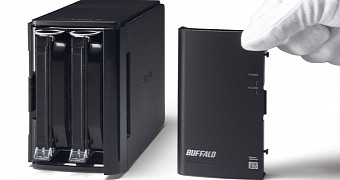 Buffalo DriveStation Duo Open Case