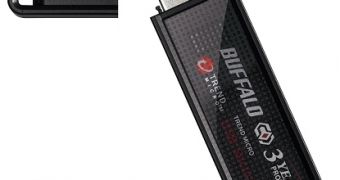 Buffalo's USB 2.0 RUF2-HSCUW / 3 offers data protection through software-based virus protection and hardware-level encryption
