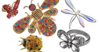 Bugs make an unexpected comeback in colorful jewelry items