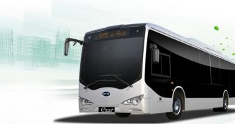 The first long-range all-electric eBUS, provided by BYD