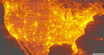 A heat map of popularity of tiles over the US