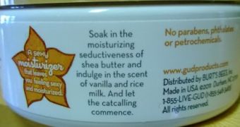 Body lotion label is dubbed offensive to women