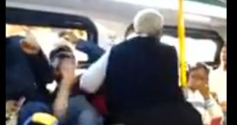 Bus driver fights teenager for playing loud music