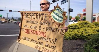 Business Owner Turns into Panhandler to Advertise Jobs on Street