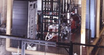 A photo of the CARIBU experiment on ATLAS