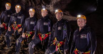 The crew of the CAVES 2012 expedition