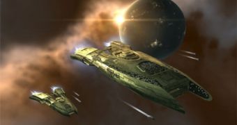 Screenshot showing off EVE Online's new graphics engine