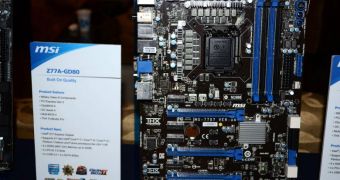 MSI Z77A-GD80 Intel Ivy Bridge motherboard with Thunderbolt support