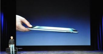 Steve Jobs unveiling the iPad 2