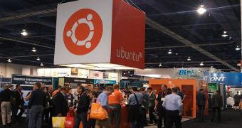 Ubuntu booth at CES 2012