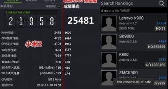 Lenovo K900 AnTuTu benchmark