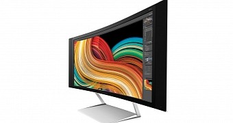 HP curved ultra wide monitor