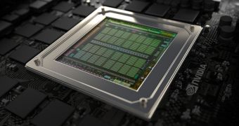 An NVIDIA Maxwell GPU die
