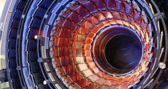 This is an overview of the Compact Muon Solenoid detector on the Large Hadron Collider