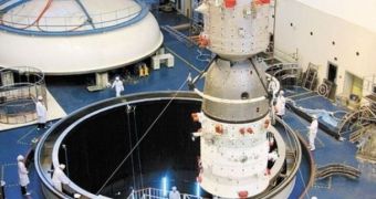 This is the CNSA Shenzhou-8 unmanned spacecraft