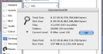 CalculateSizeCM: An Alternative to the Finder's Solution