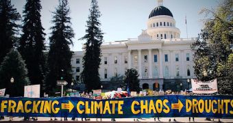 Major anti-fracking protest held in Sacramento, California this past Saturday