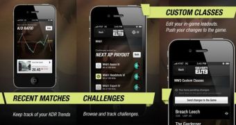 The Call of Duty Elite iOS app in action