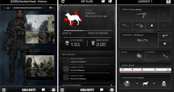 Call of Duty companion app (screenshots)